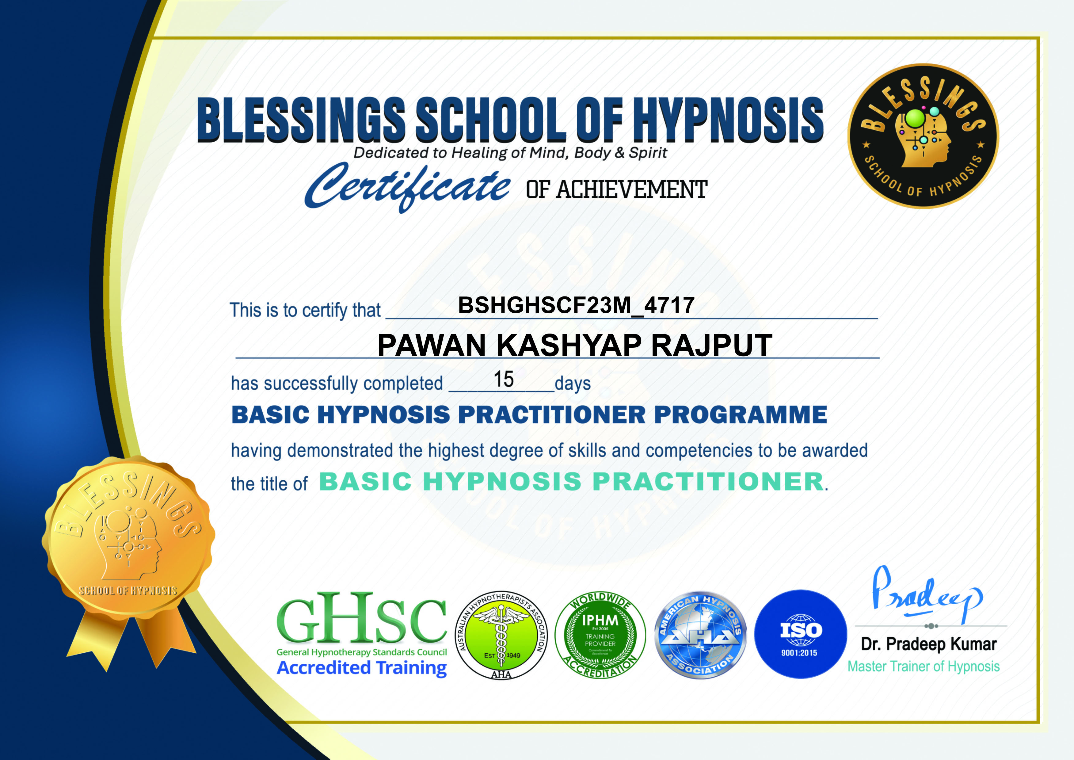 Hypnotherapy Certification